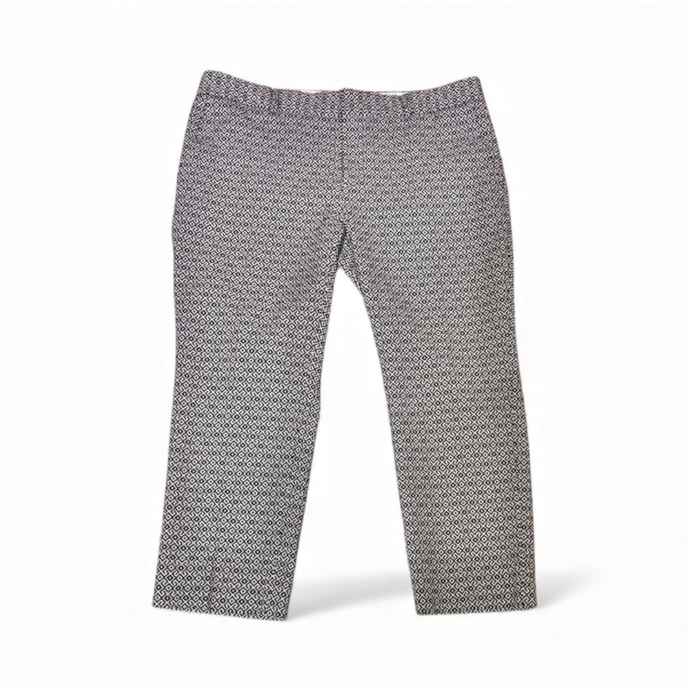 Banana Republic Women's Black and White Hampton Pants 12P
